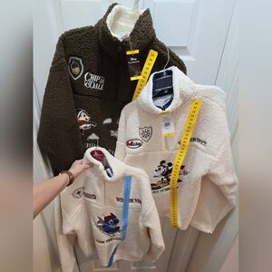 Womens Sherpa Pullover, Chip 'n' Dale, Mickey Or Stitch, Price Is For 1